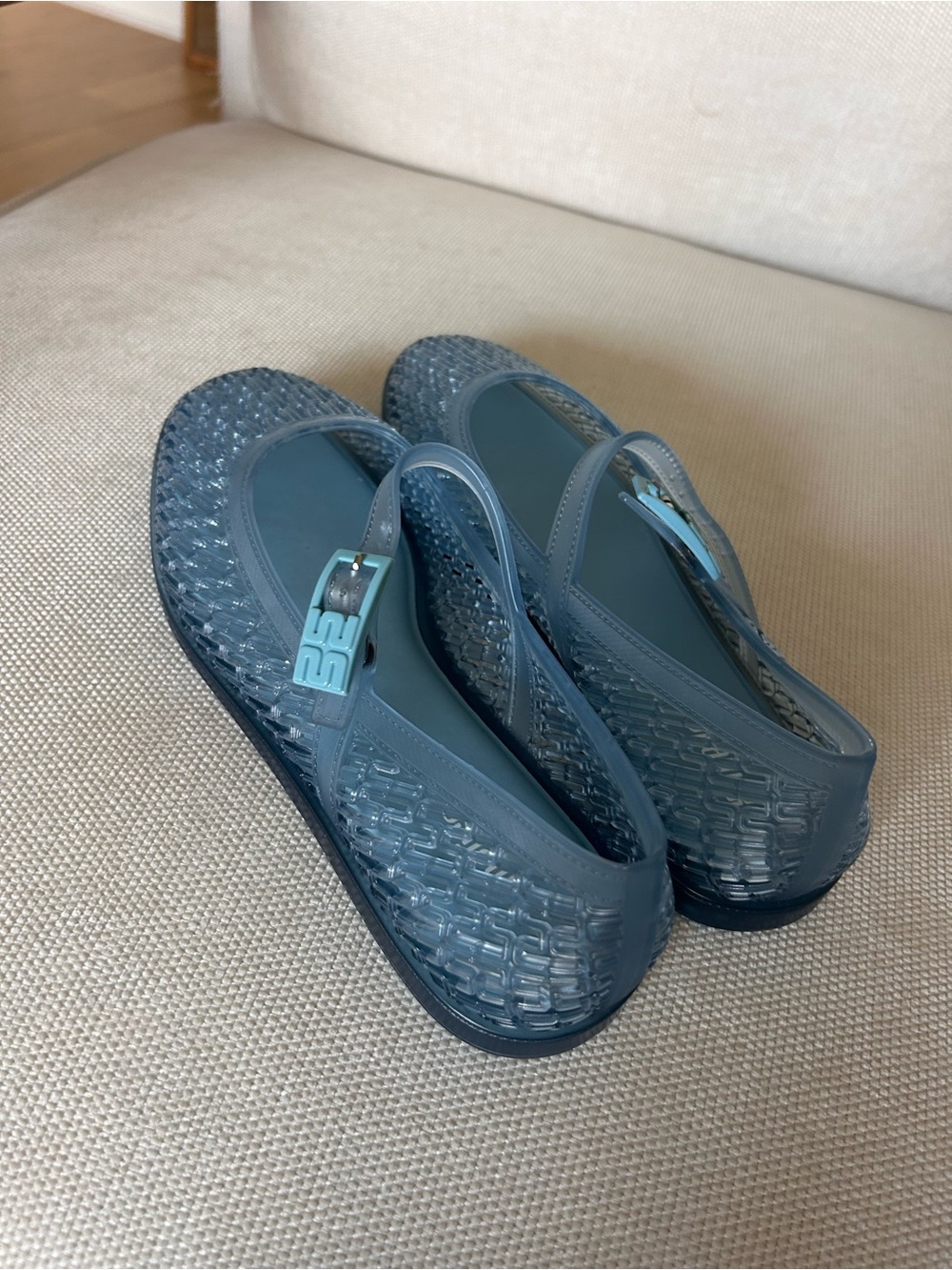 New Melissa Harper Jelly Mary Jane Flats - Picture 4 of 6
